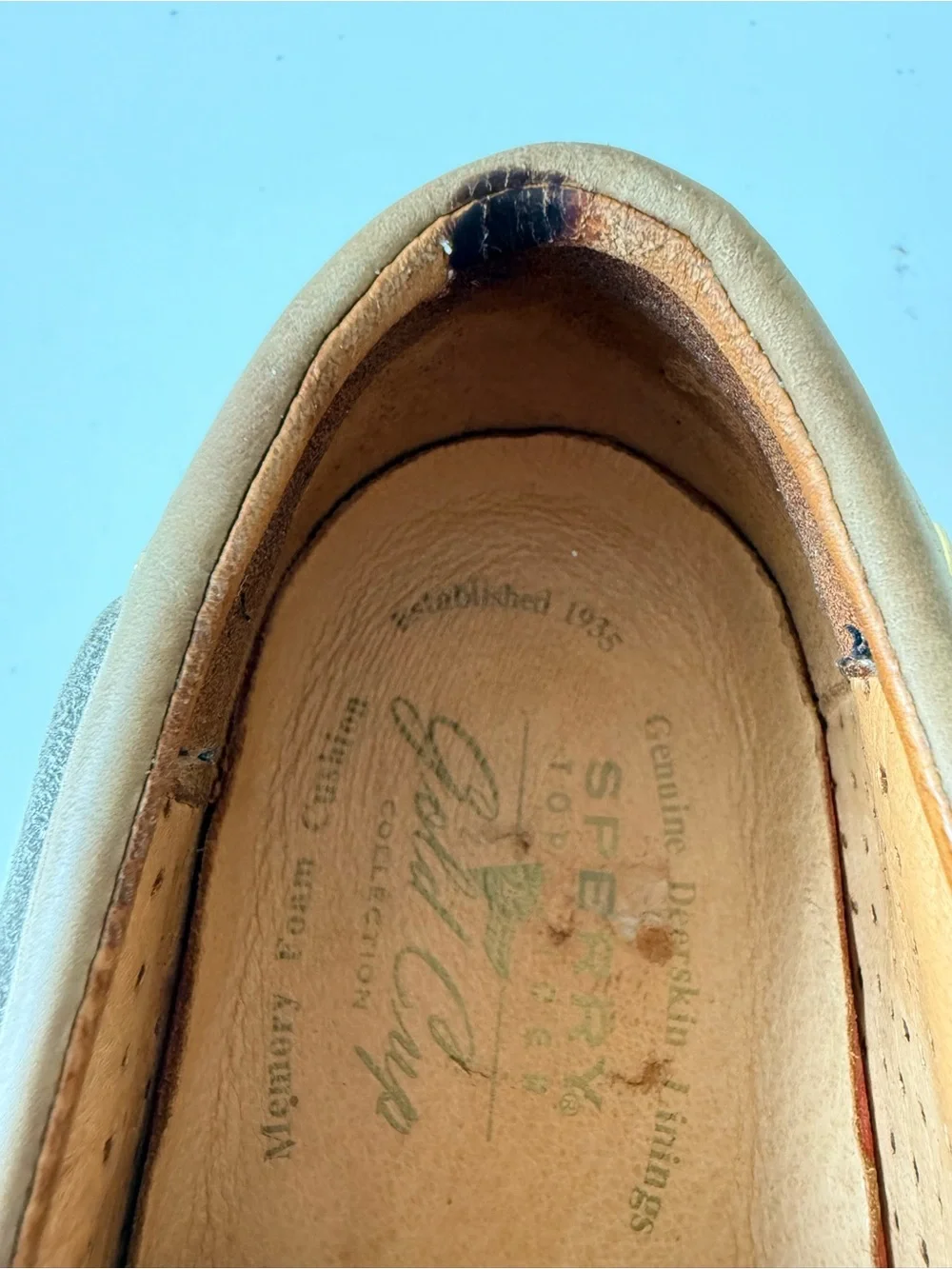 Sperry Top-Sider Gold Cup Authentic Original Boat Shoes Men's 11.5 M-Tan Leather